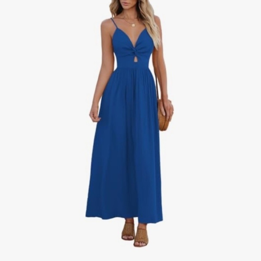 CUPSHE TWIST KEYHOLE MAXI DRESS Size XL